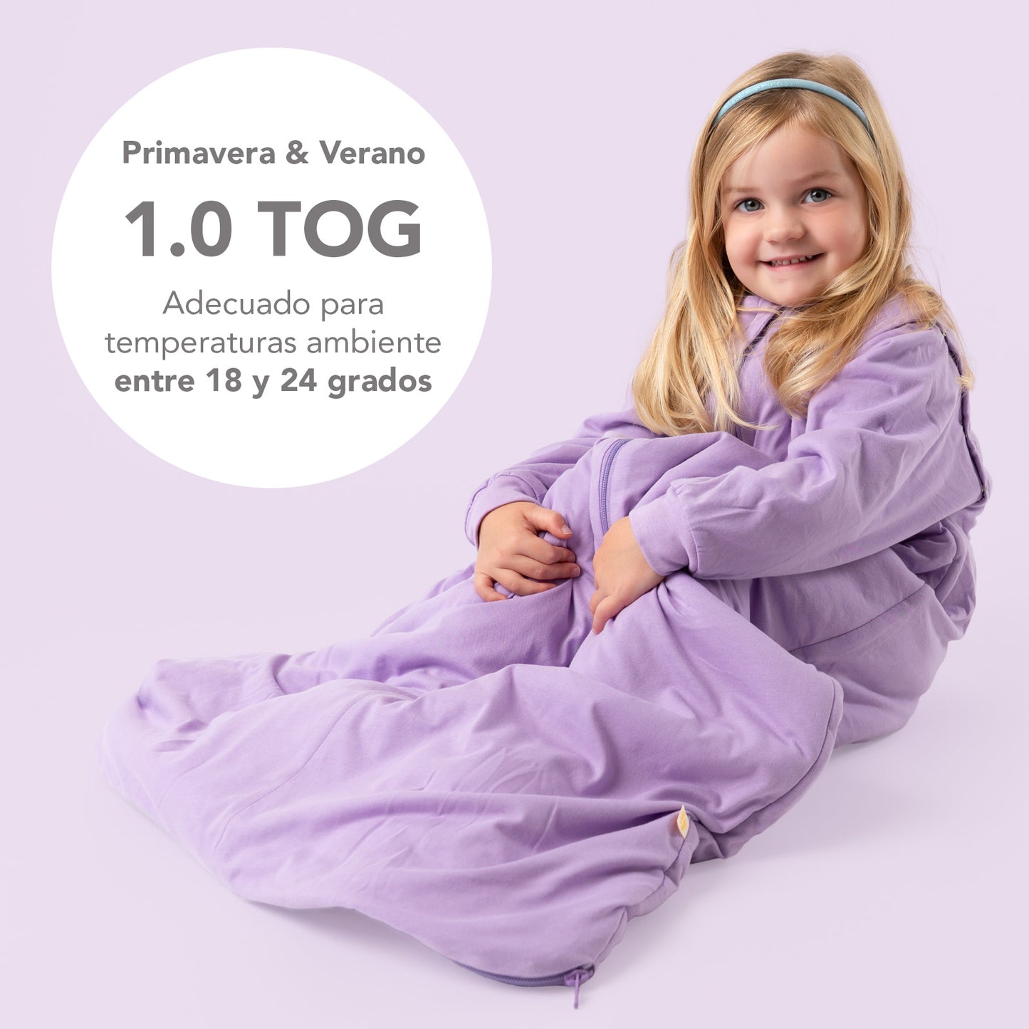 Saco de dormir para bebé, 1.0 TOG