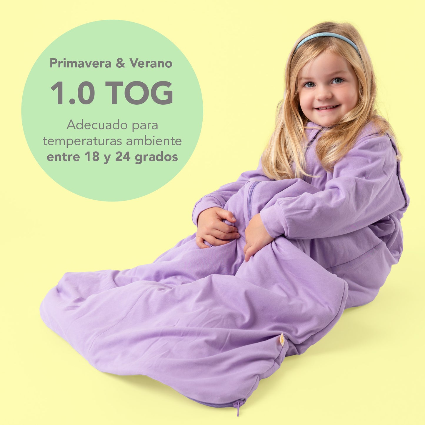 Saco de dormir para bebé, 1.0 TOG