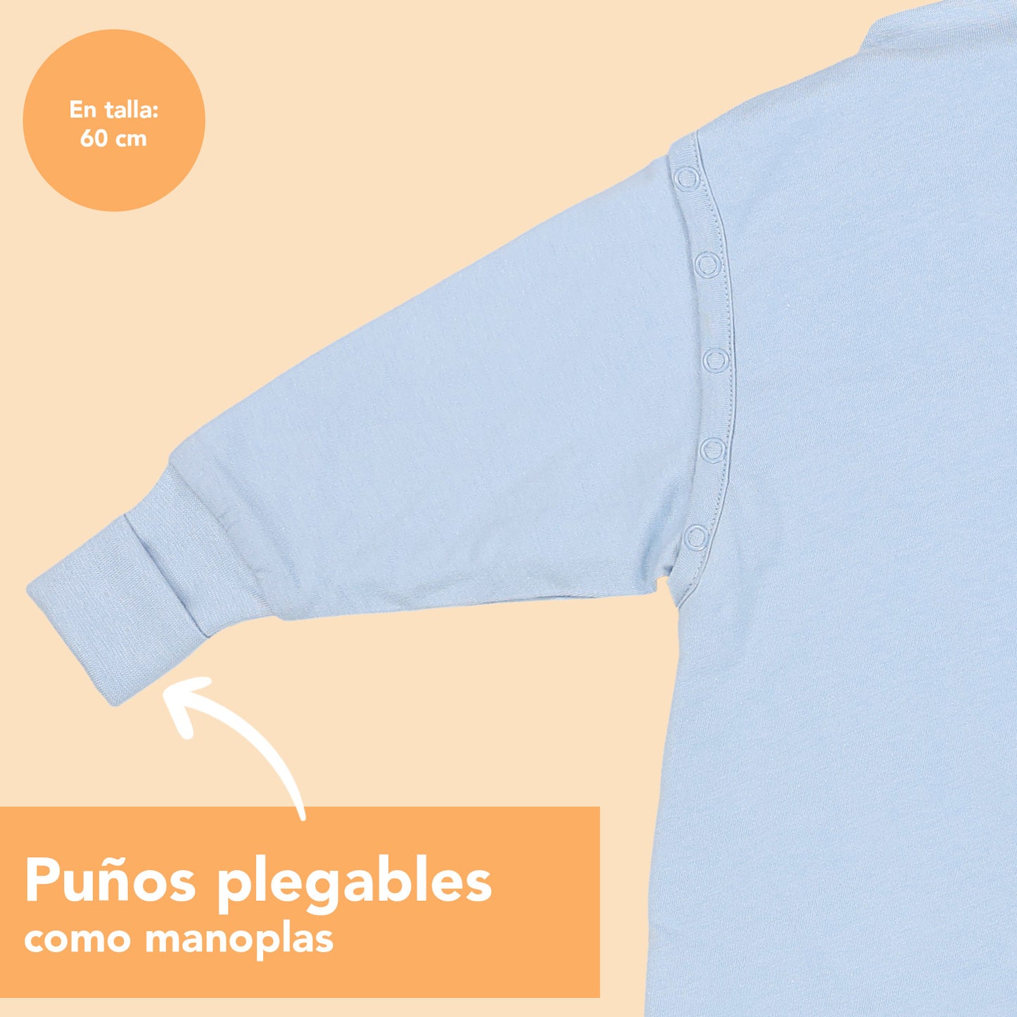 Saco de dormir con pies y suelas antideslizantes, 2.5 TOG