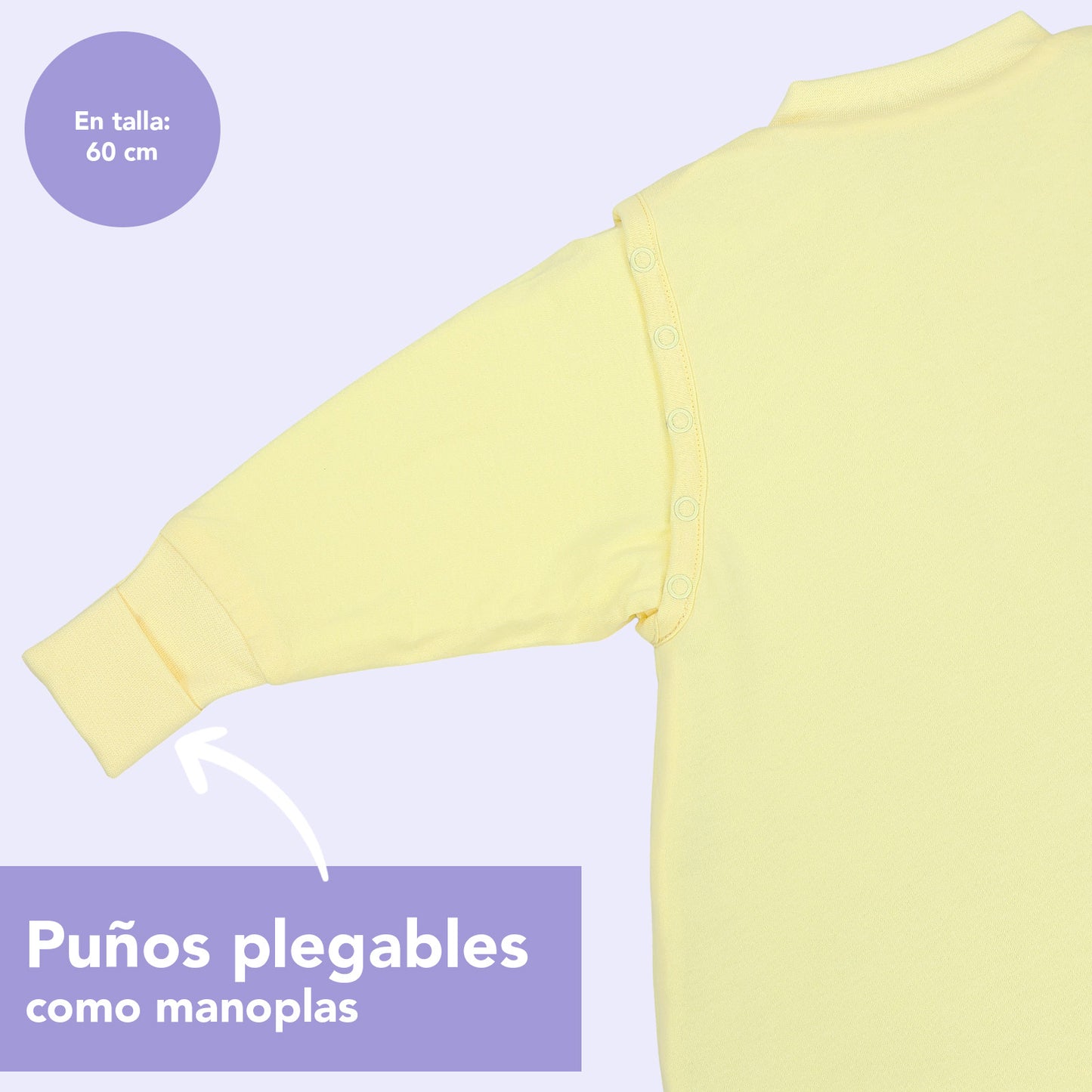 Saco de dormir con pies y suelas antideslizantes, 2.5 TOG