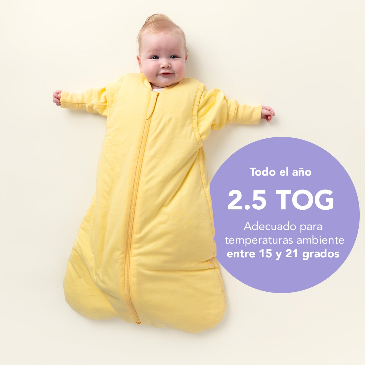 Saco de dormir para bebé, 2.5 TOG