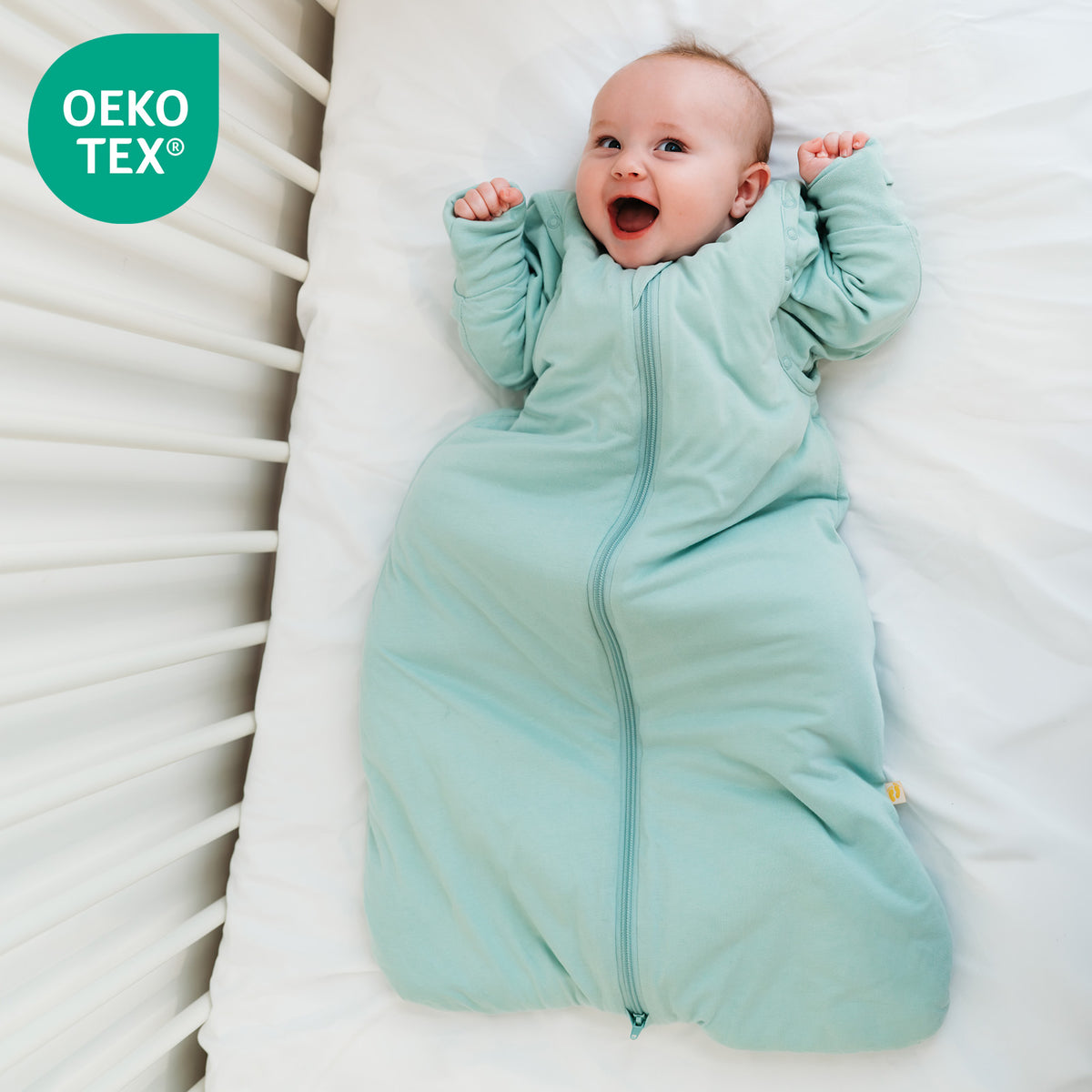 Saco de dormir para bebé 2.5 TOG_Salvia_OEKOTEX_1203