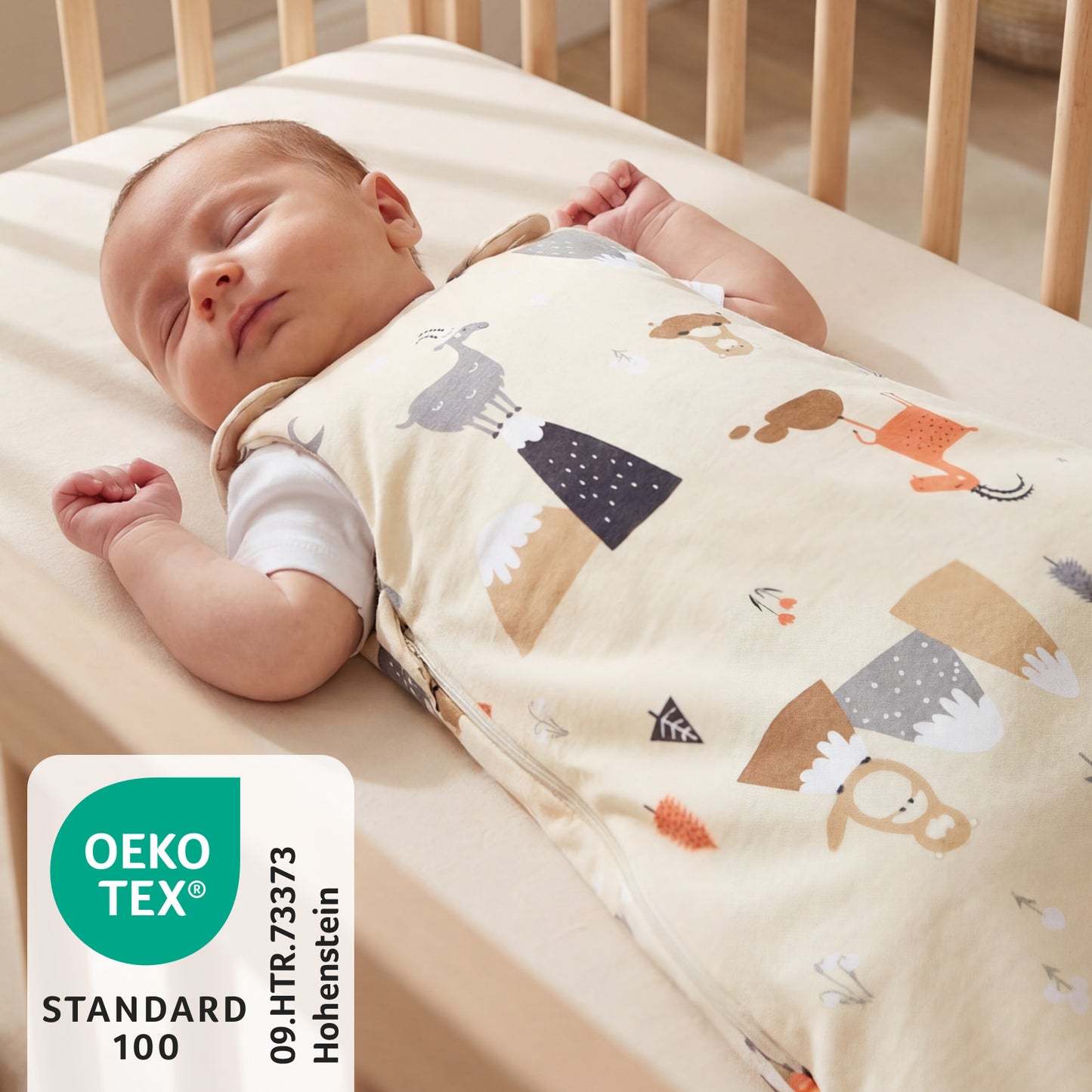 Saco de dormir para bebé 1.0 TOG_Animales de montaña_OEKOTEX_1204