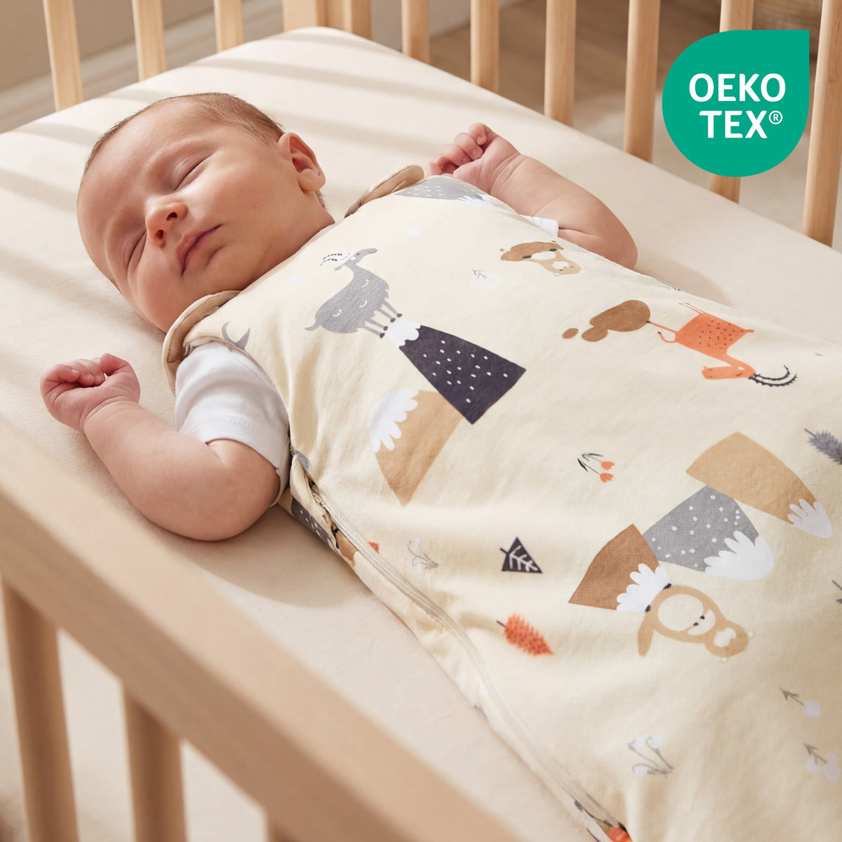 Saco de dormir para bebé 1.0 TOG_Animales de montaña_OEKOTEX_1204