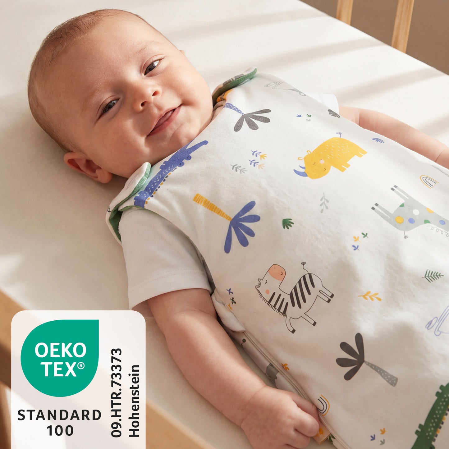 Saco de dormir para bebé 1.0 TOG_Jungla_OEKOTEX_1204