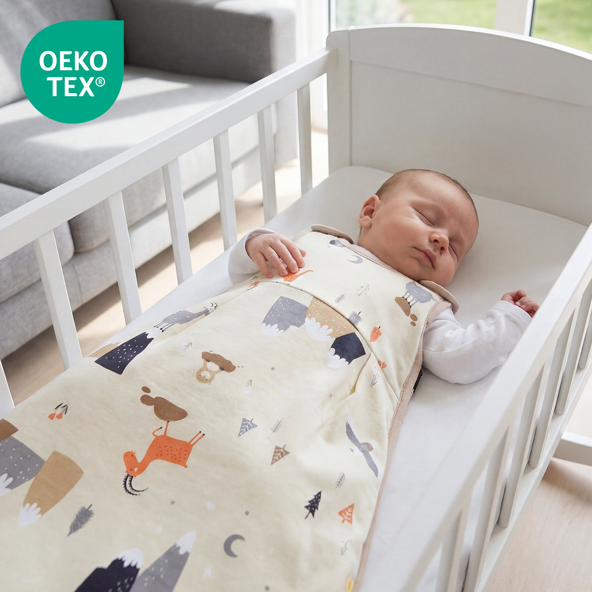 Saco de dormir para bebé 1.0 TOG_Animales de montaña_OEKOTEX_1204