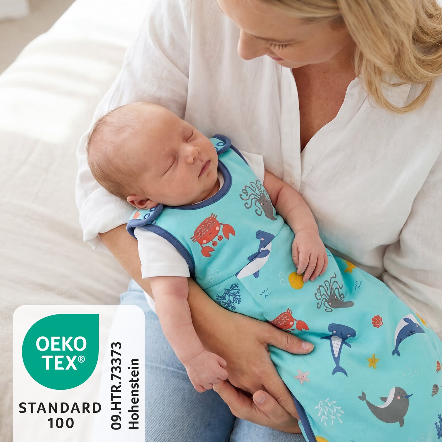 Saco de dormir para bebé 1.0 TOG_Animales marinos_OEKOTEX_1204