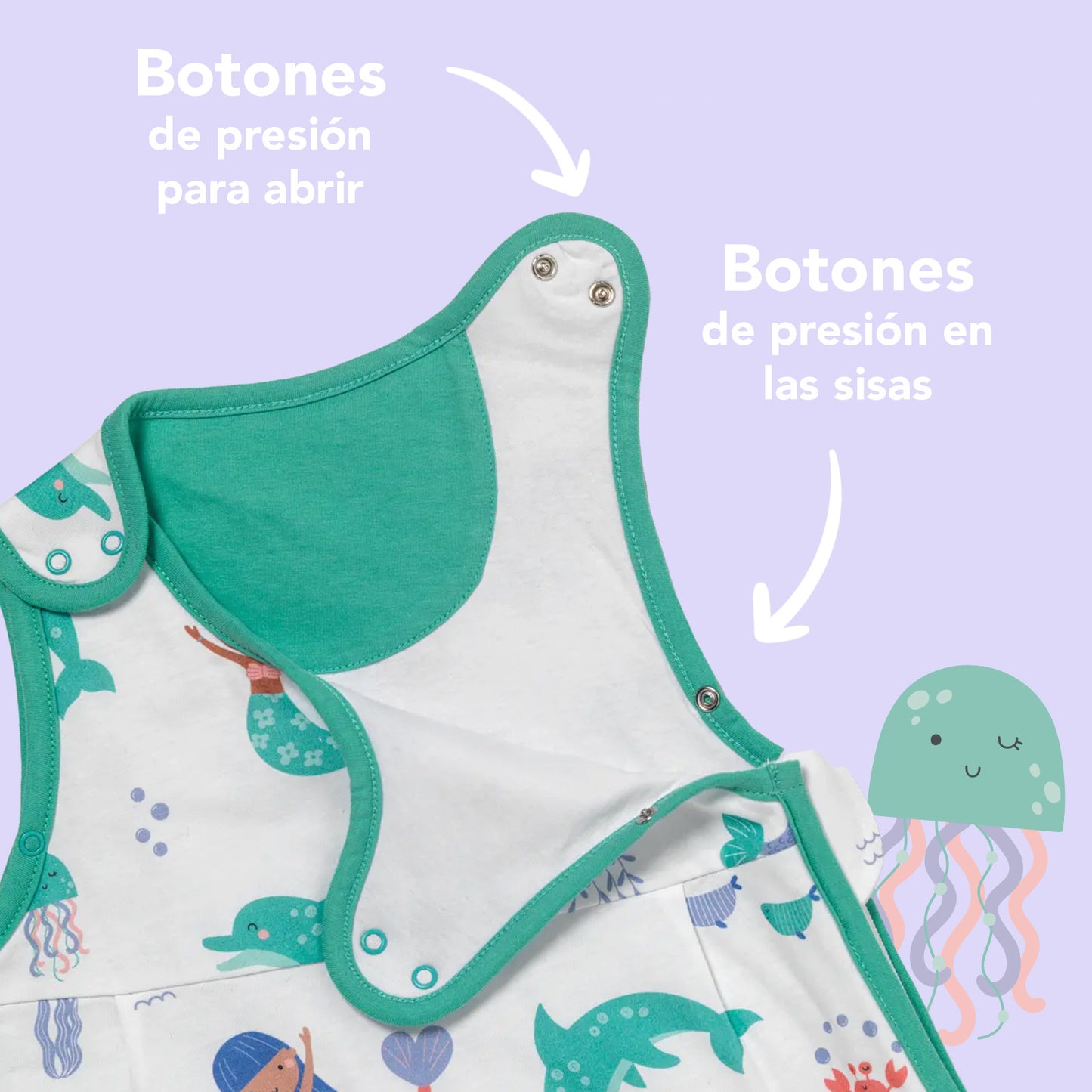 Saco de dormir para bebé 1.0 TOG_Sirena_zona del brazo_1204