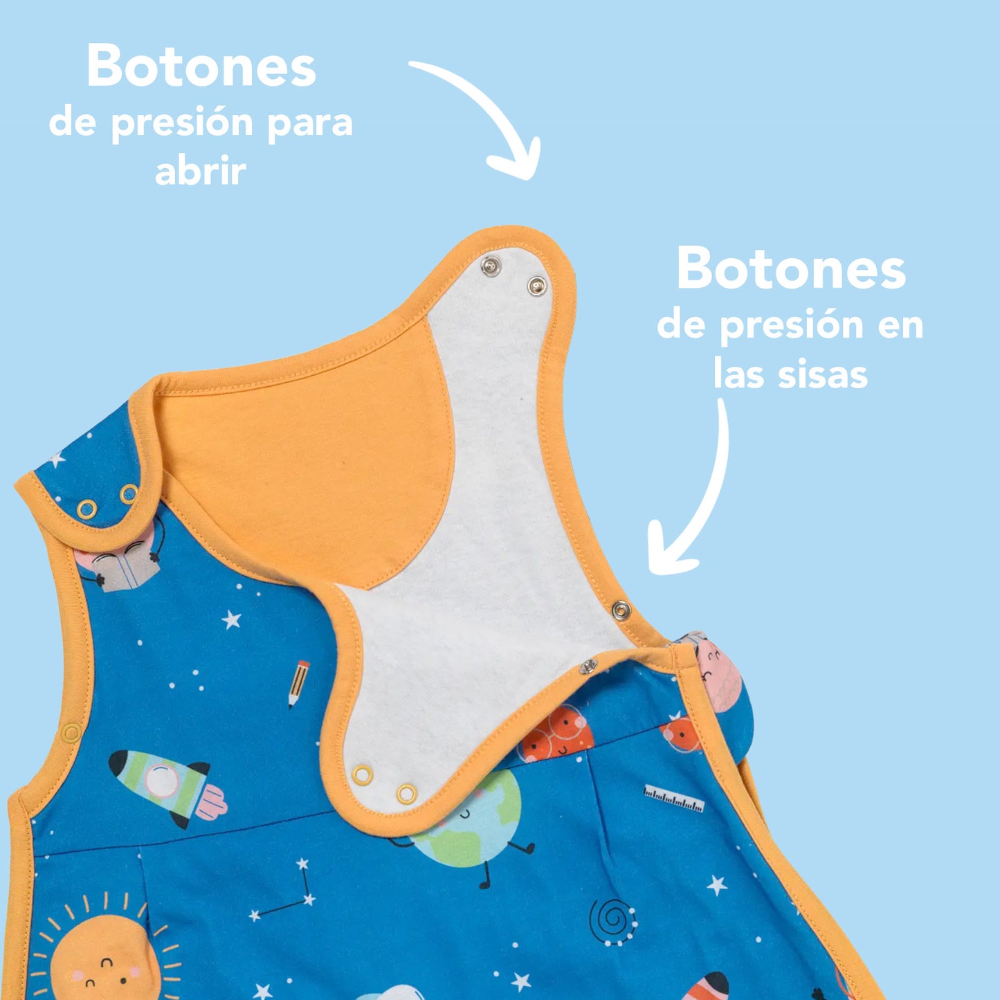 Saco de dormir para bebé 1.0 TOG_Space_zona del brazo_1204