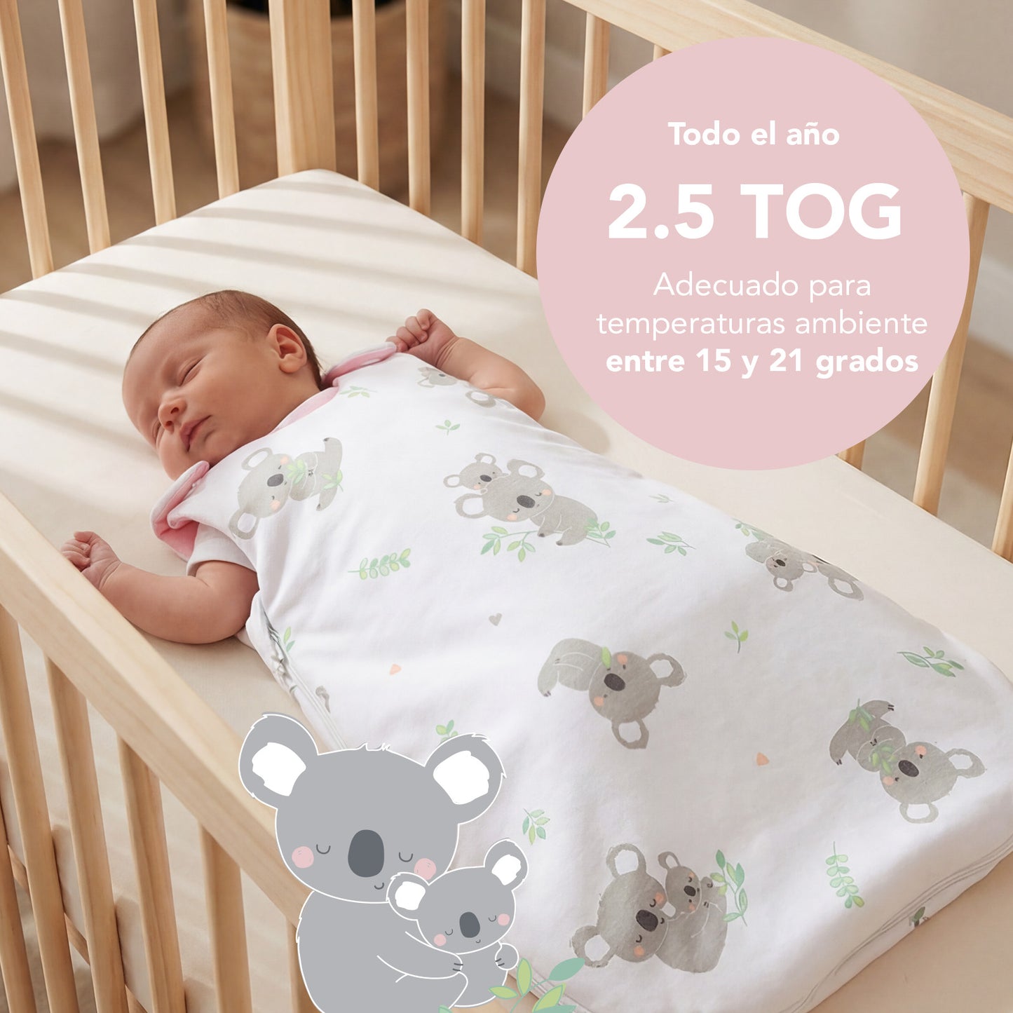 Saco de dormir para bebé 2.5 TOG_Koala_TOG_1205