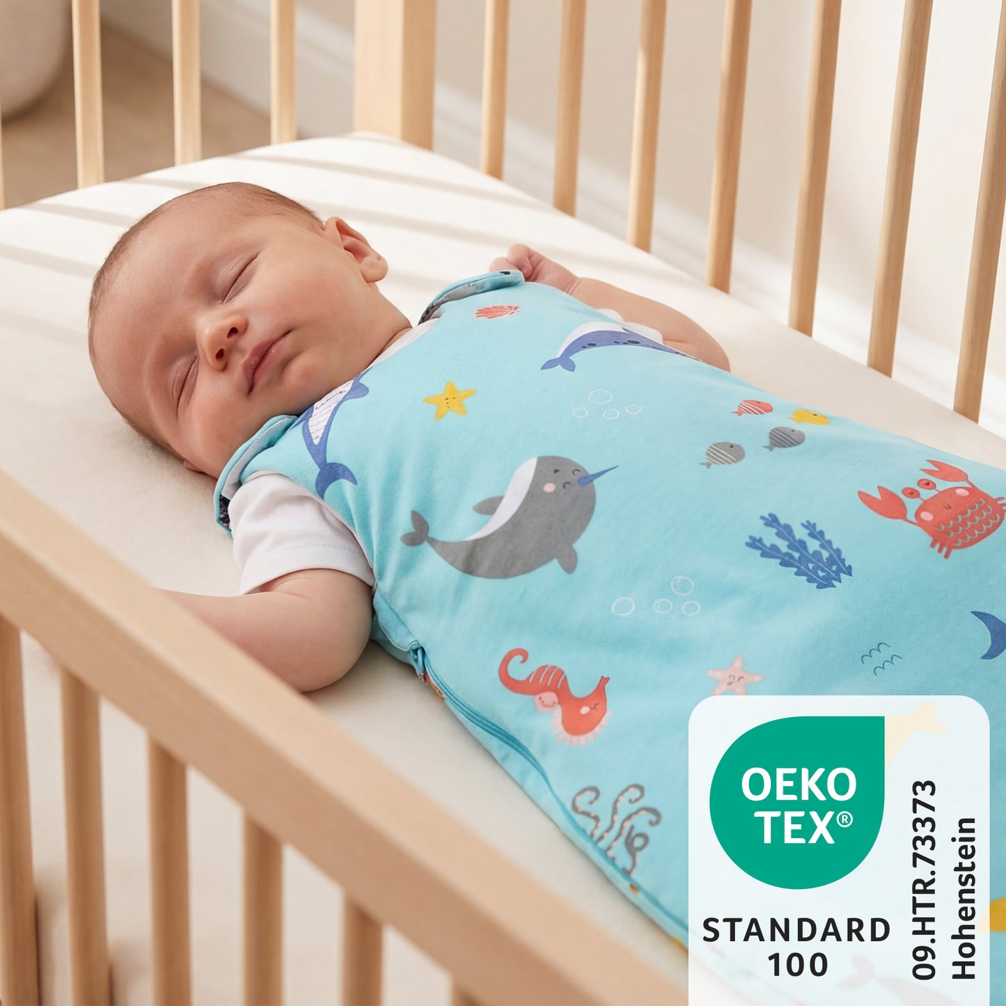 Saco de dormir para bebé 2.5 TOG_Animales marinos_OEKOTEX_1205