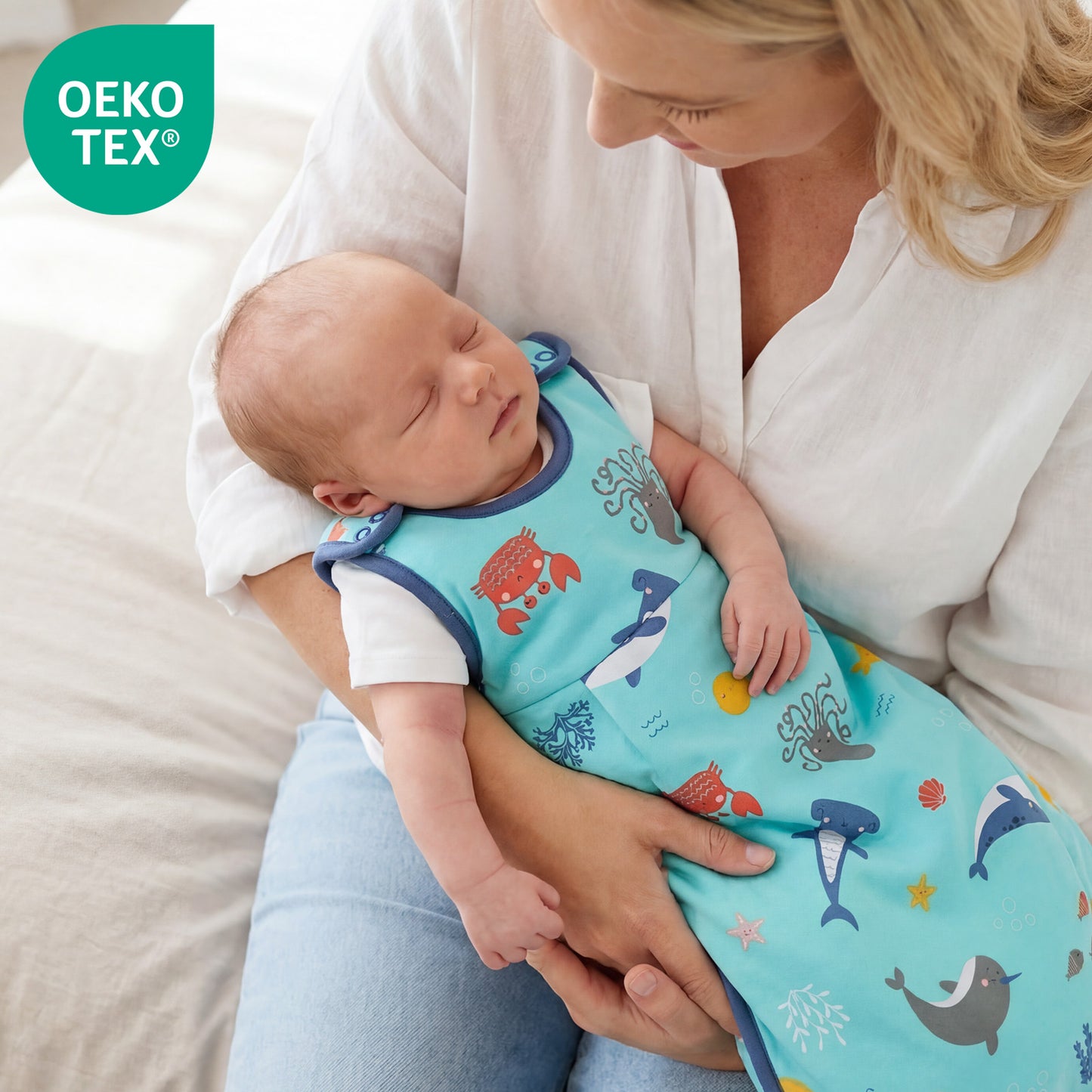 Saco de dormir para bebé 2.5 TOG_Animales marinos_OEKOTEX_1205