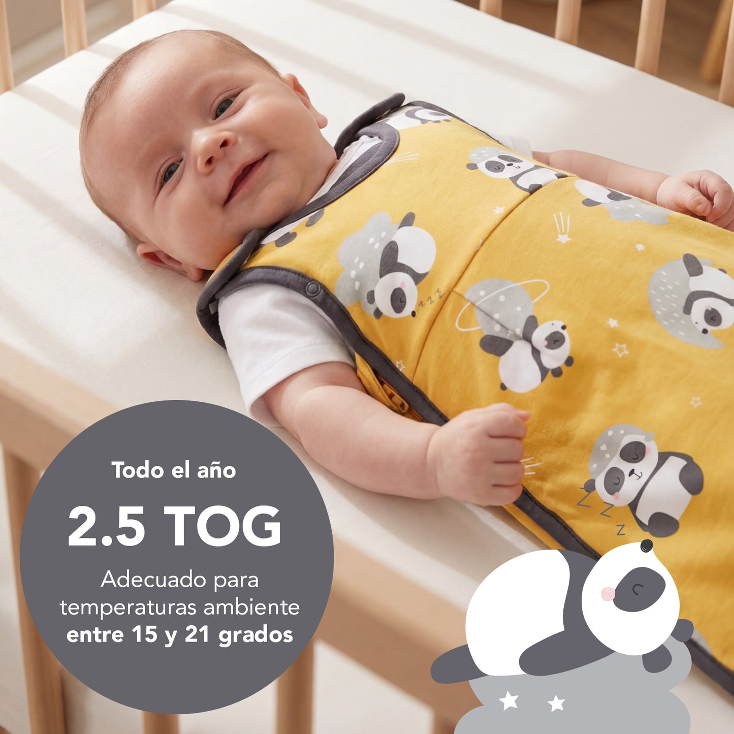 Saco de dormir para bebé 2.5 TOG_Panda_TOG_1205