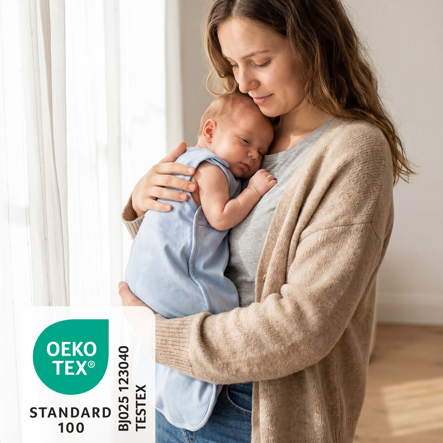 Saco de dormir para bebé 1.0 TOG_Azul Hielo_OEKOTEX_1206