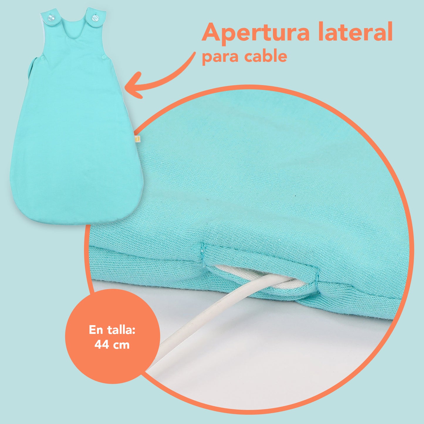 Saco de dormir para bebé 2.5 TOG_Agua_detalle3_1207