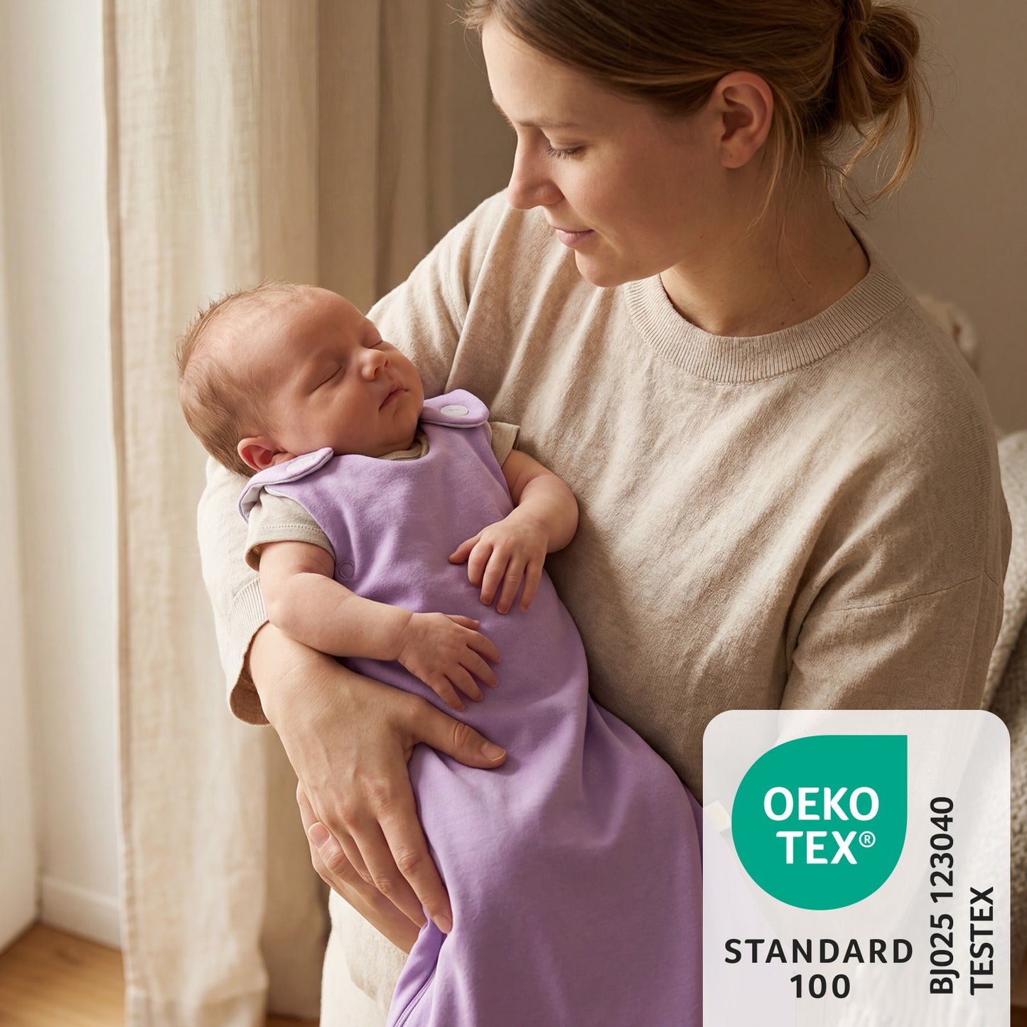 Saco de dormir para bebé 2.5 TOG_Lila_OEKOTEX_1207