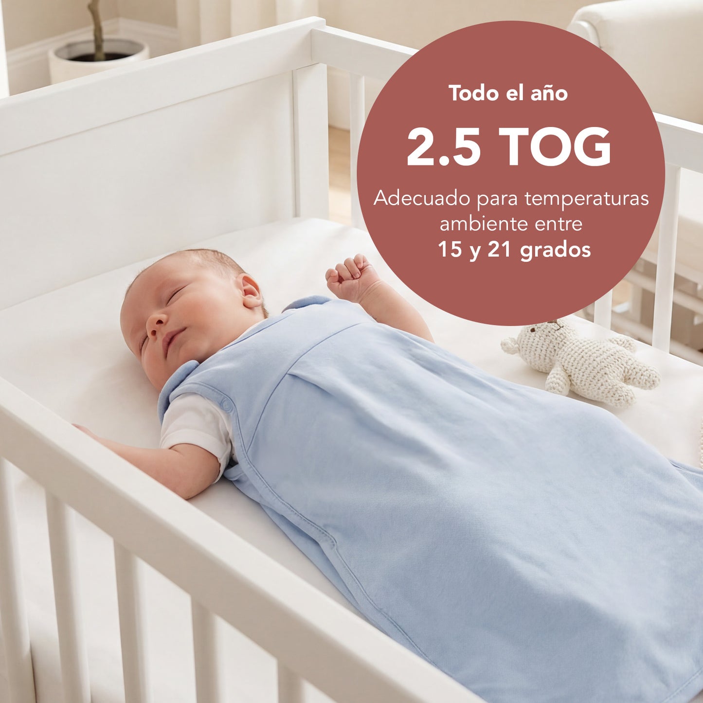 Saco de dormir para bebé 2.5 TOG_Azul Hielo_TOG_1207