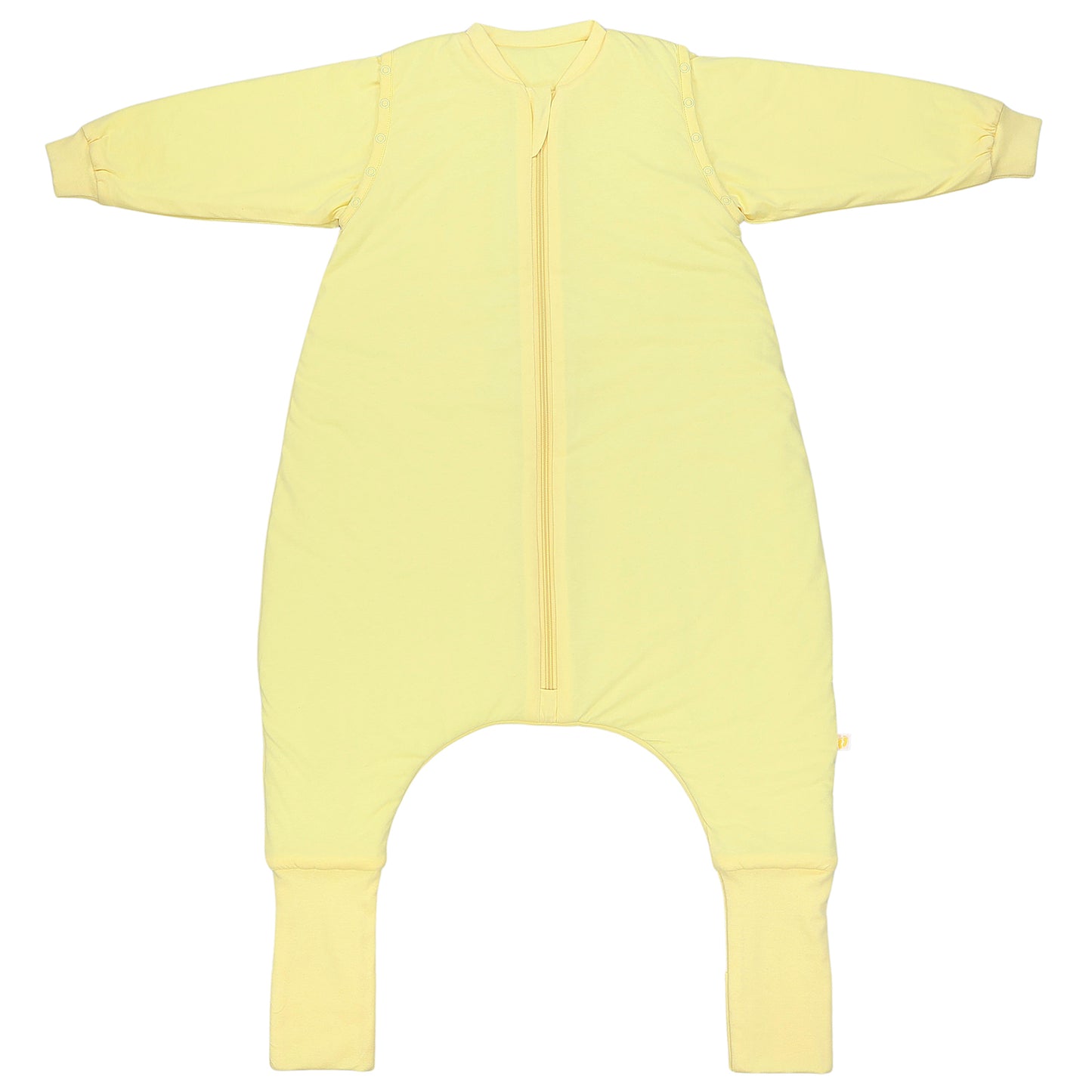 Saco de dormir con pies y suelas antideslizantes 3.5 TOG_Amarillo Claro_parte frontal_1209