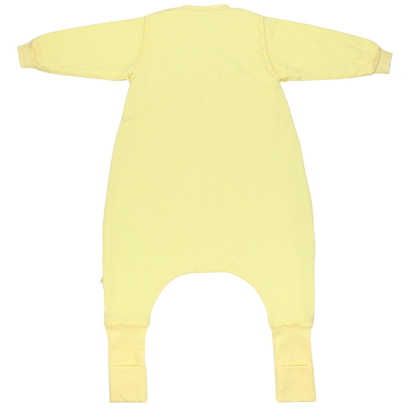 Saco de dormir con pies y suelas antideslizantes 3.5 TOG_Amarillo Claro_parte trasera_1209