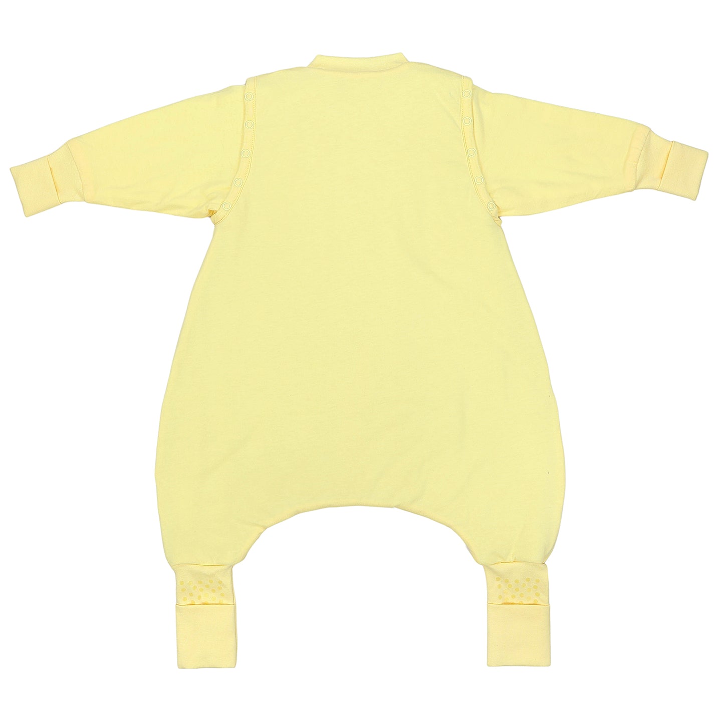 Saco de dormir con pies y suelas antideslizantes 3.5 TOG_Amarillo Claro_parte trasera_1209