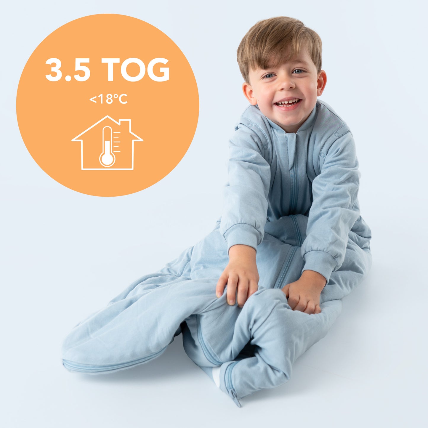 Saco de dormir para bebé 3.5 TOG_Azul Hielo_TOG_1210