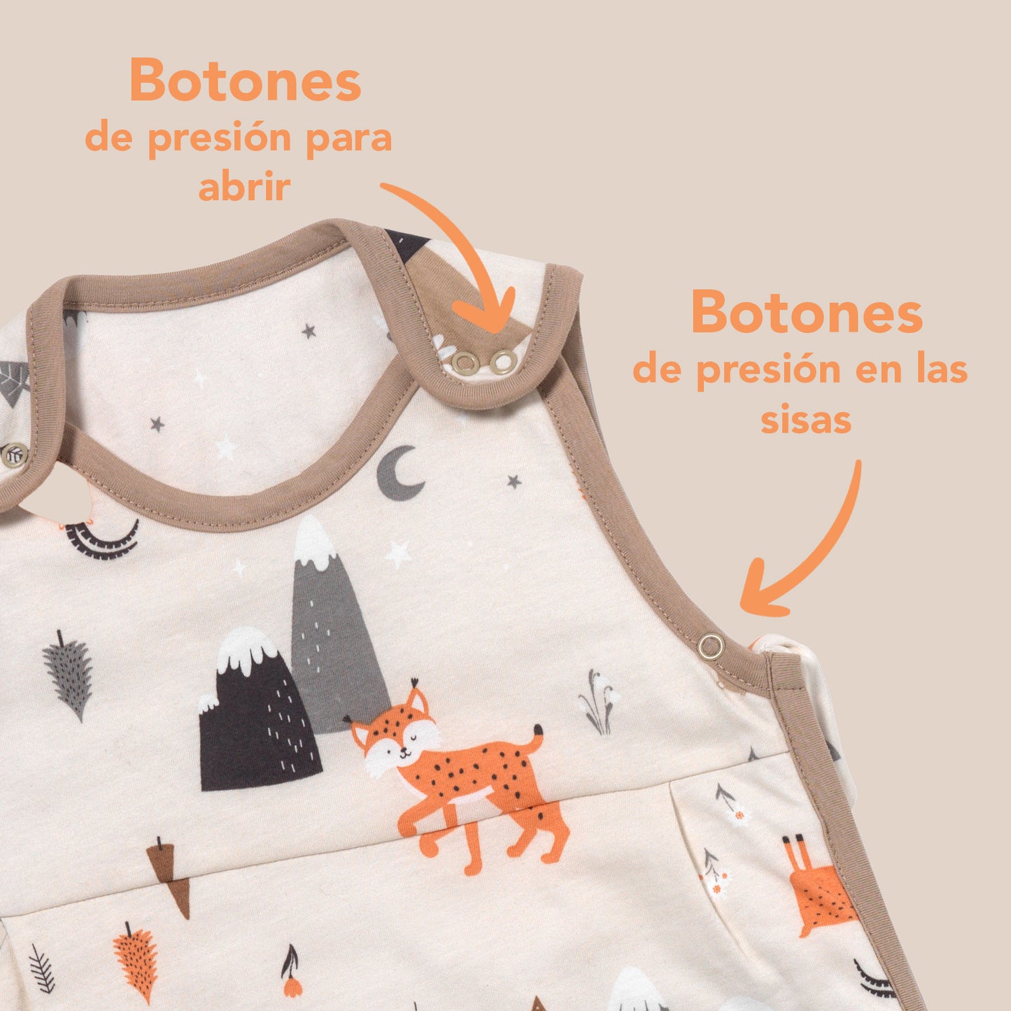 Saco de dormir para bebé, 1.0 TOG