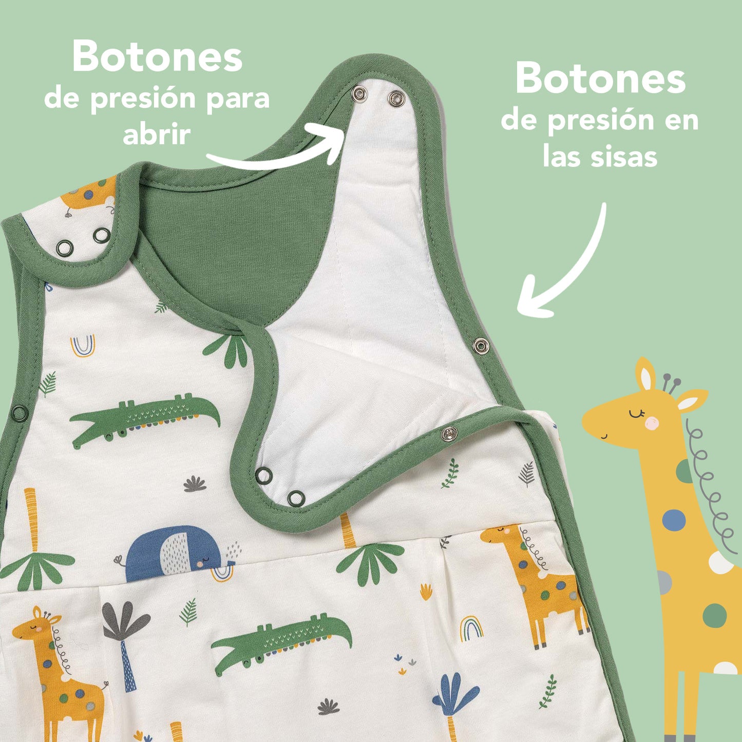 Saco de dormir para bebé, 1.0 Tog