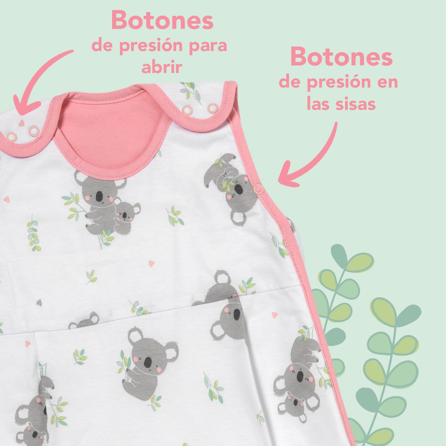 Saco de dormir para bebé, 1.0 TOG