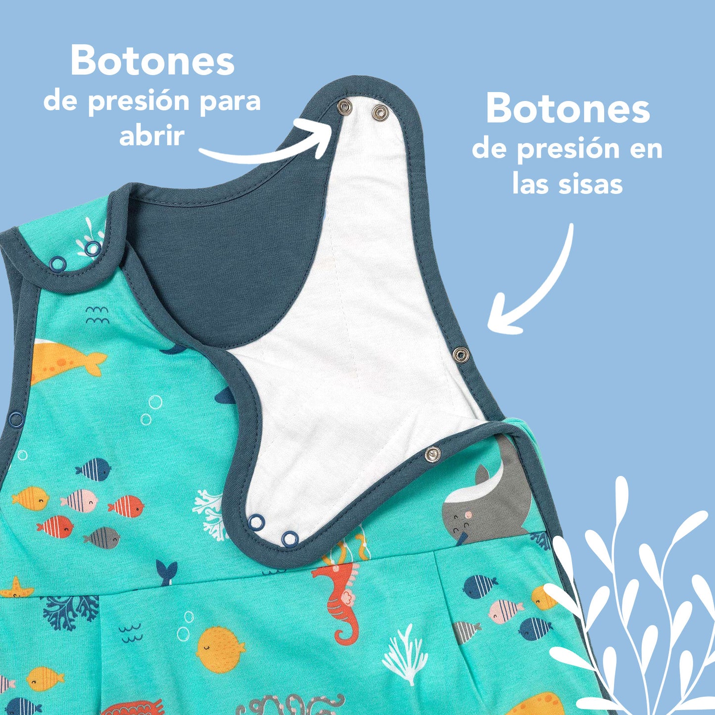 Saco de dormir para bebé, 1.0 TOG