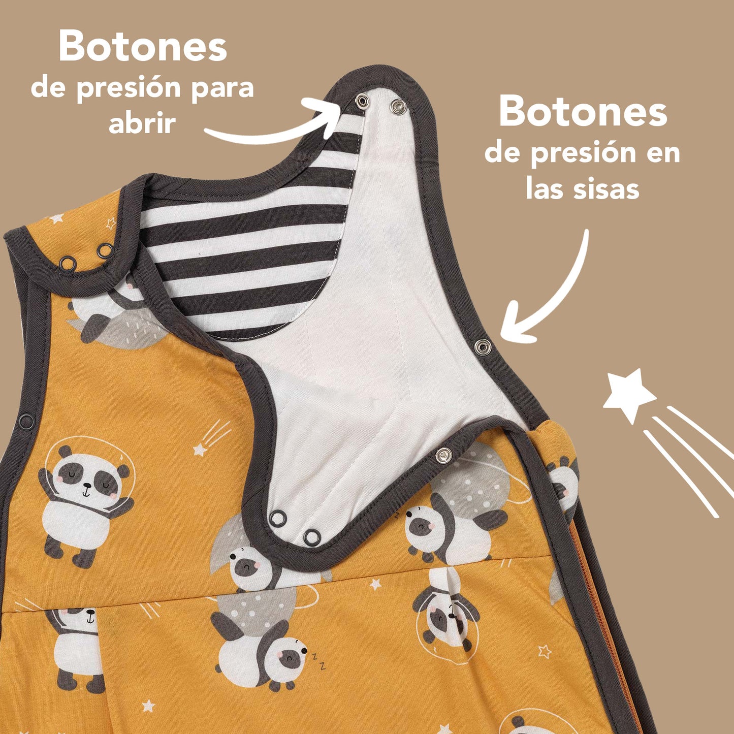 Saco de dormir para bebé, 1.0 Tog