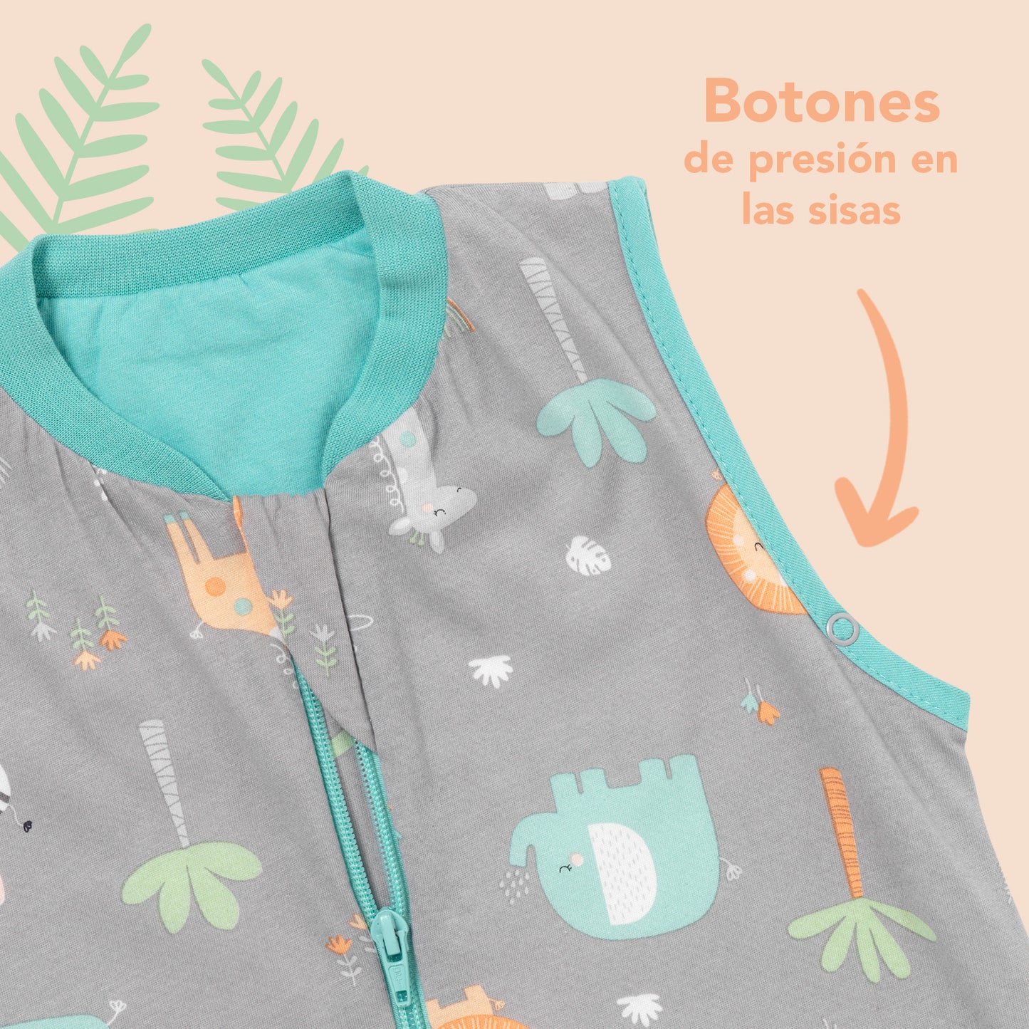 Saco de dormir para bebé, 1.0 Tog