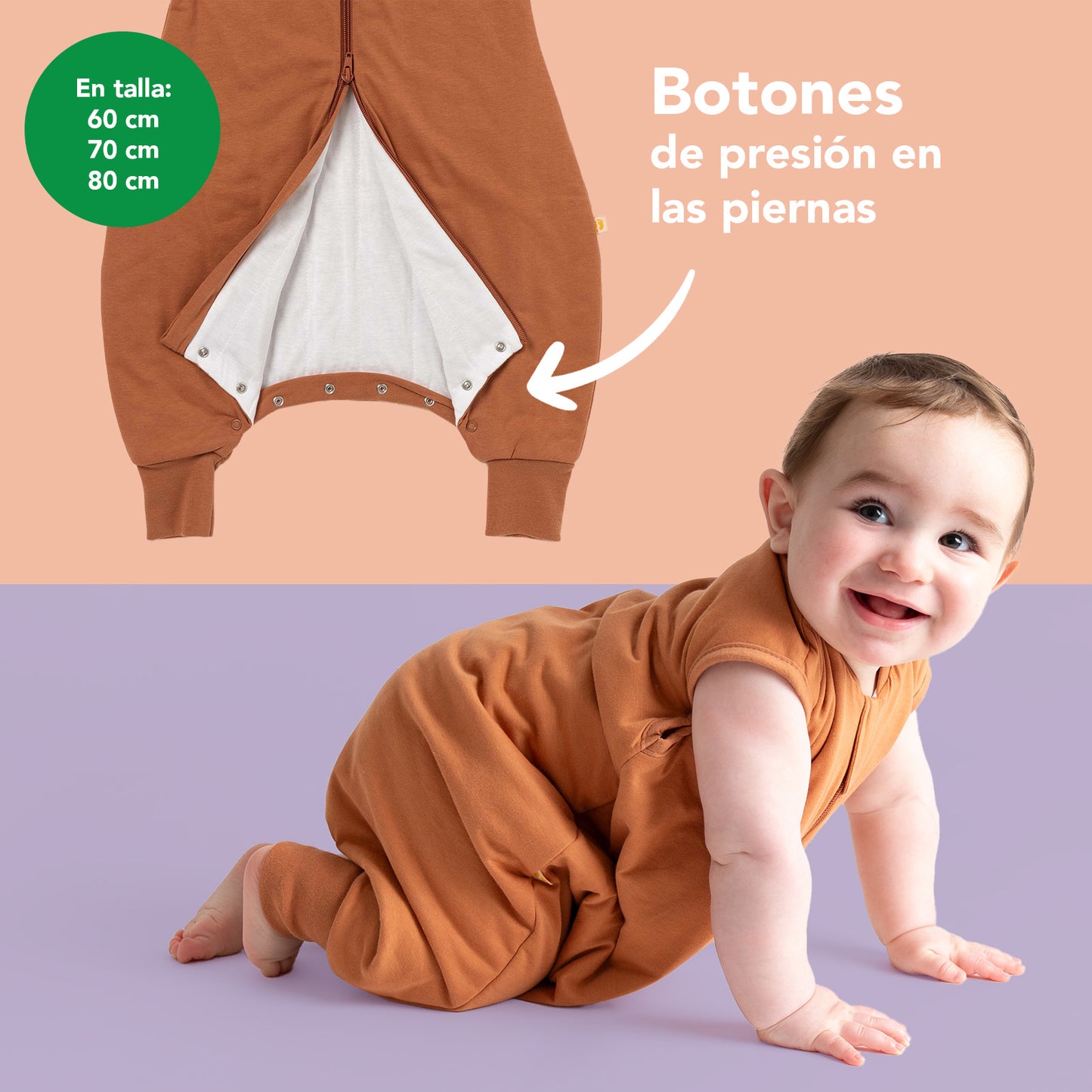 Saco de dormir con pies, 2.5 TOG