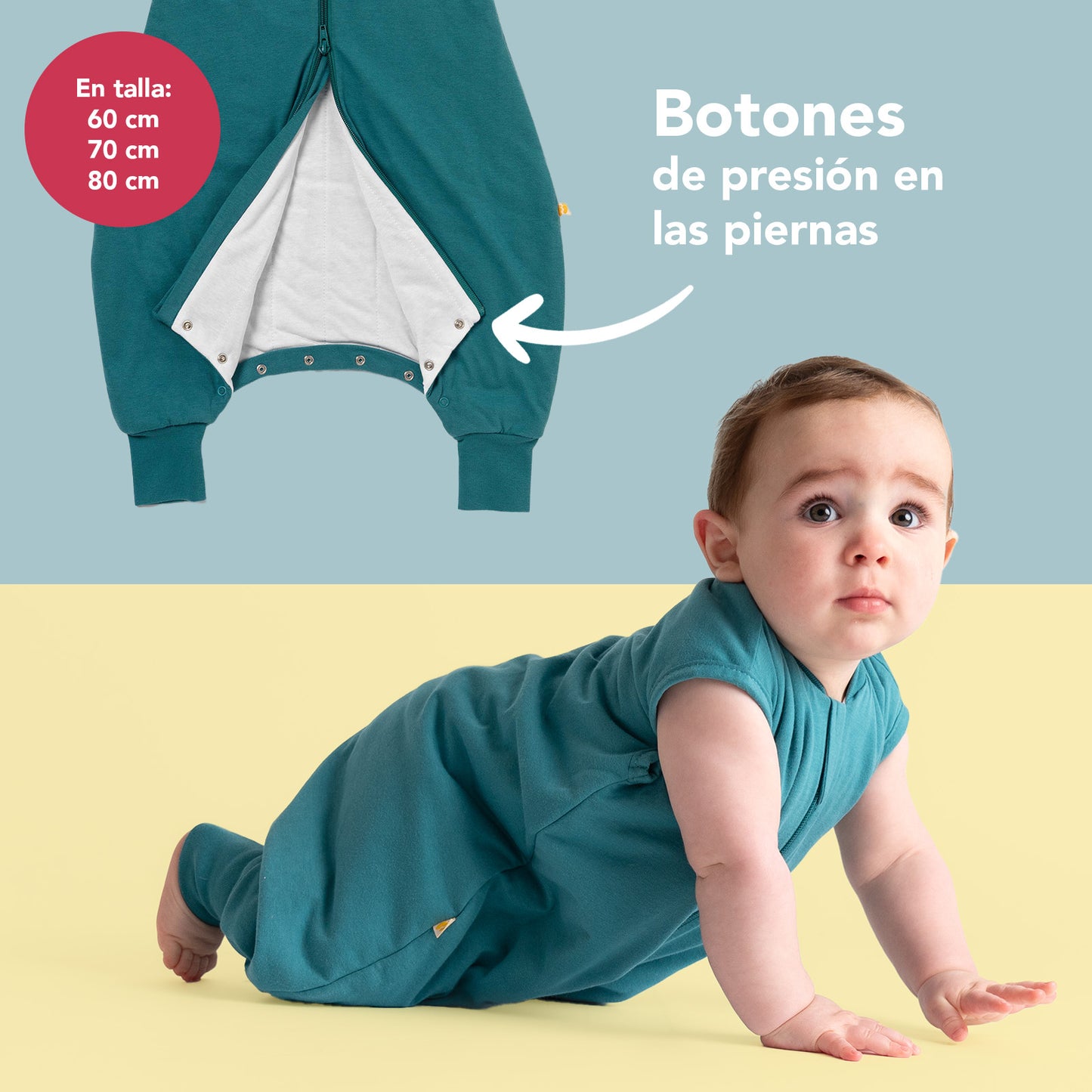 Saco de dormir con pies, 2.5 TOG