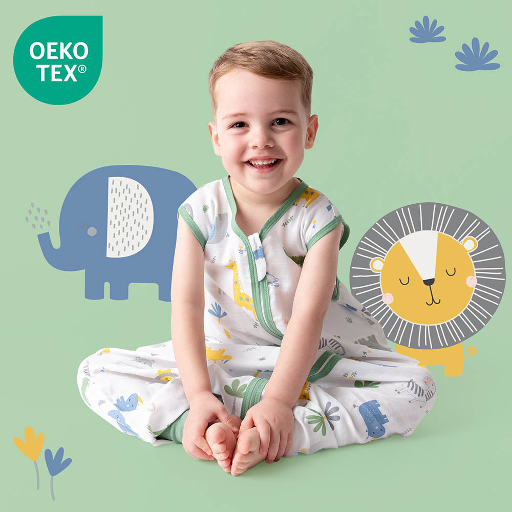 Saco de dormir con pies de muselina 0.5 TOG_Jungla_OEKOTEX_412