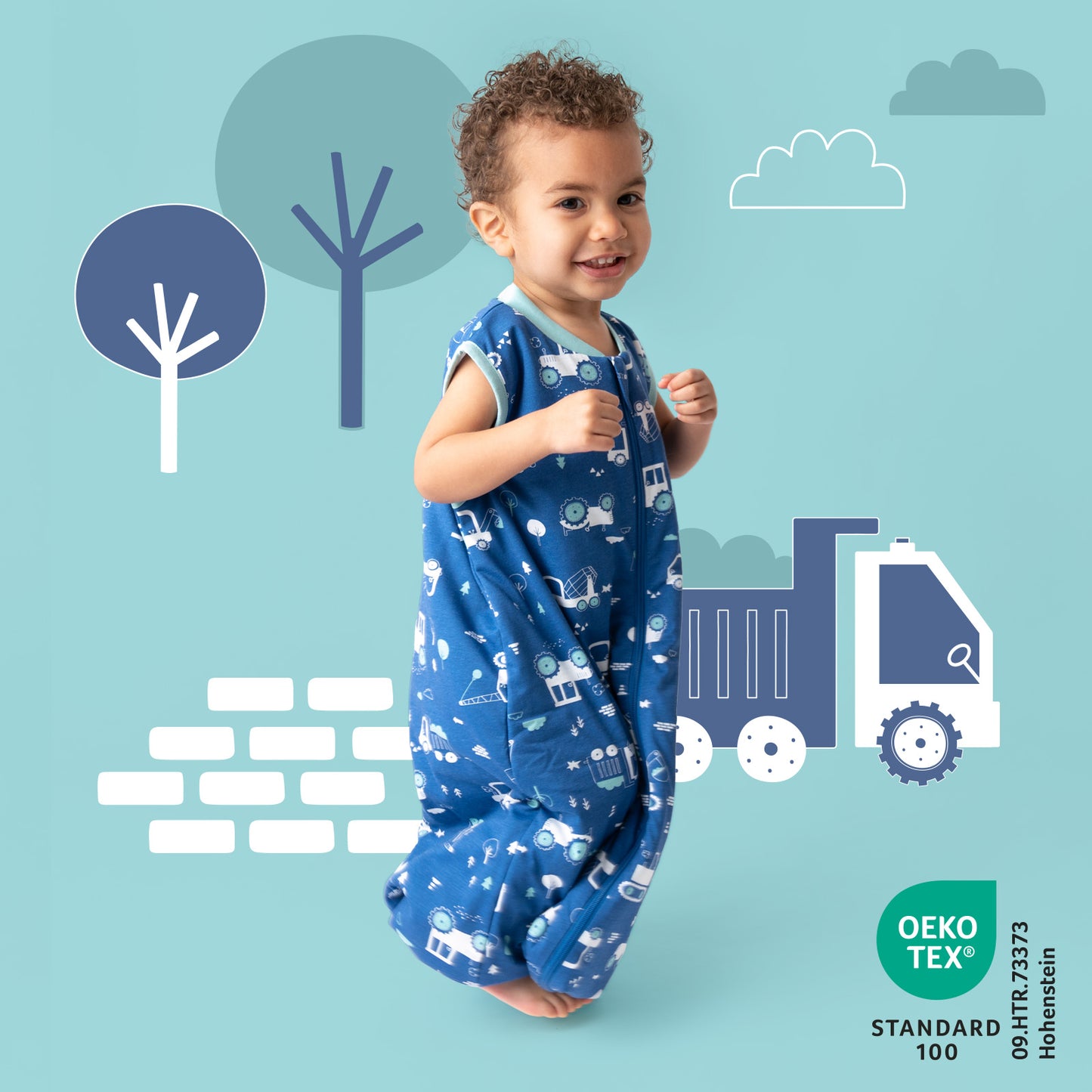 Saco de dormir con pies y suelas antideslizantes 1.0 TOG_Excavadora_418_2