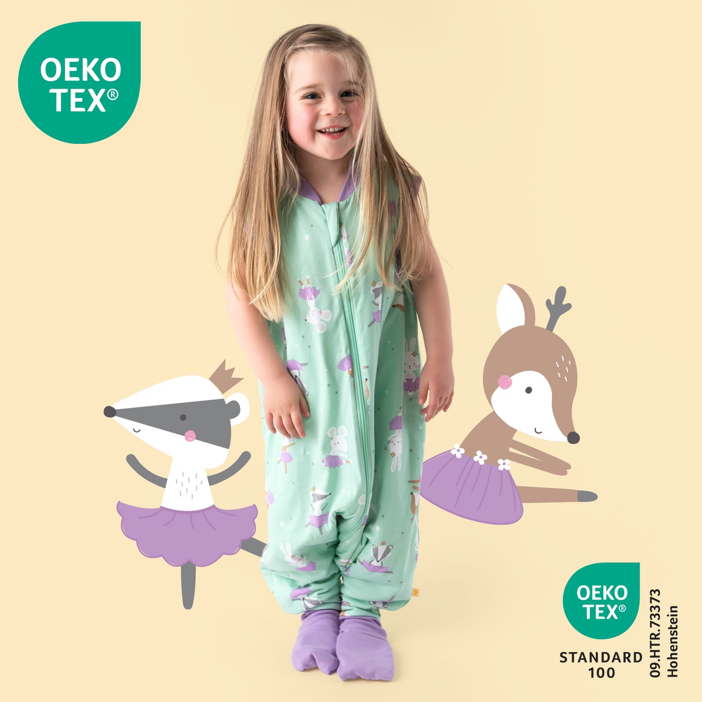 Saco de dormir con pies y suelas antideslizantes 1.0 TOG_Bailarina_418_2