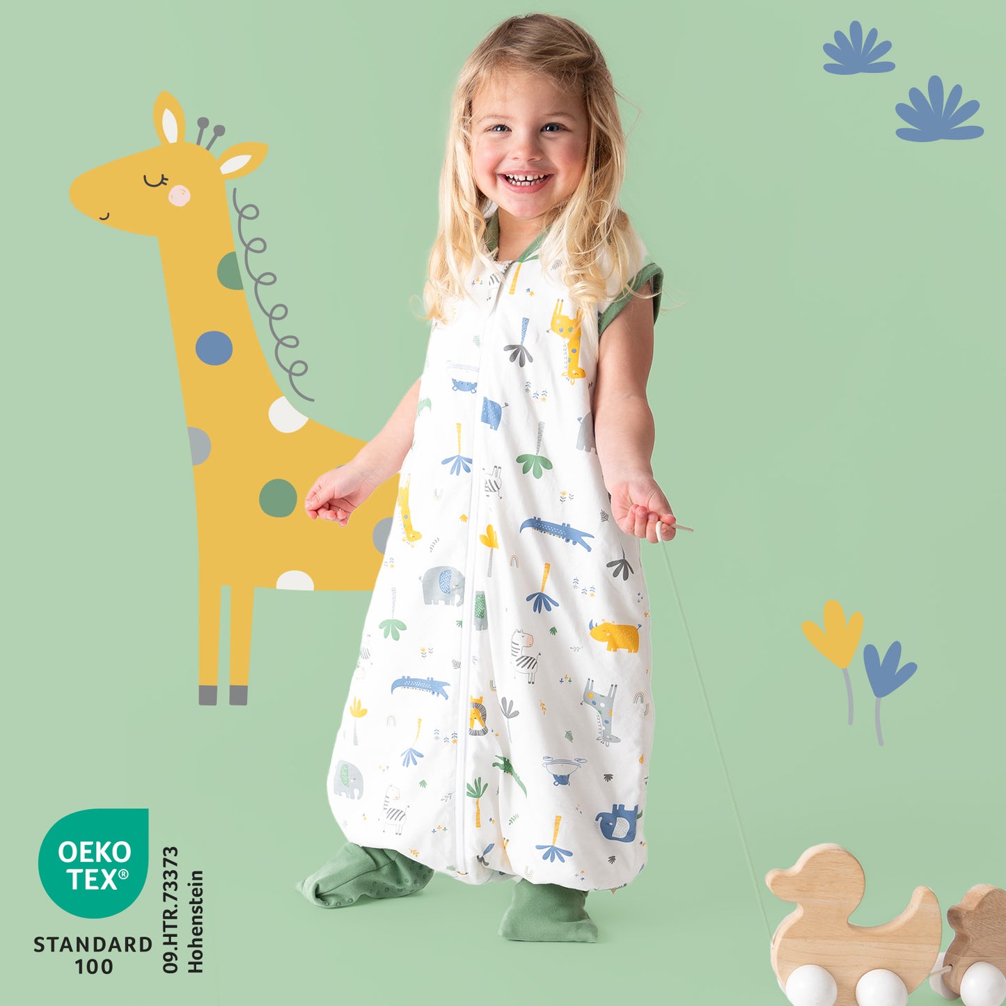 Saco de dormir con pies y suelas antideslizantes 1.0 TOG_Jungla_418_2