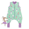 Saco de dormir con pies y suelas antideslizantes, 1.0 TOG