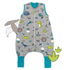 Saco de dormir con pies y suelas antideslizantes, 1.0 TOG