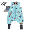 Saco de dormir con pies y suelas antideslizantes, 1.0 TOG