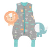 Saco de dormir con pies y suelas antideslizantes, 1.0 TOG
