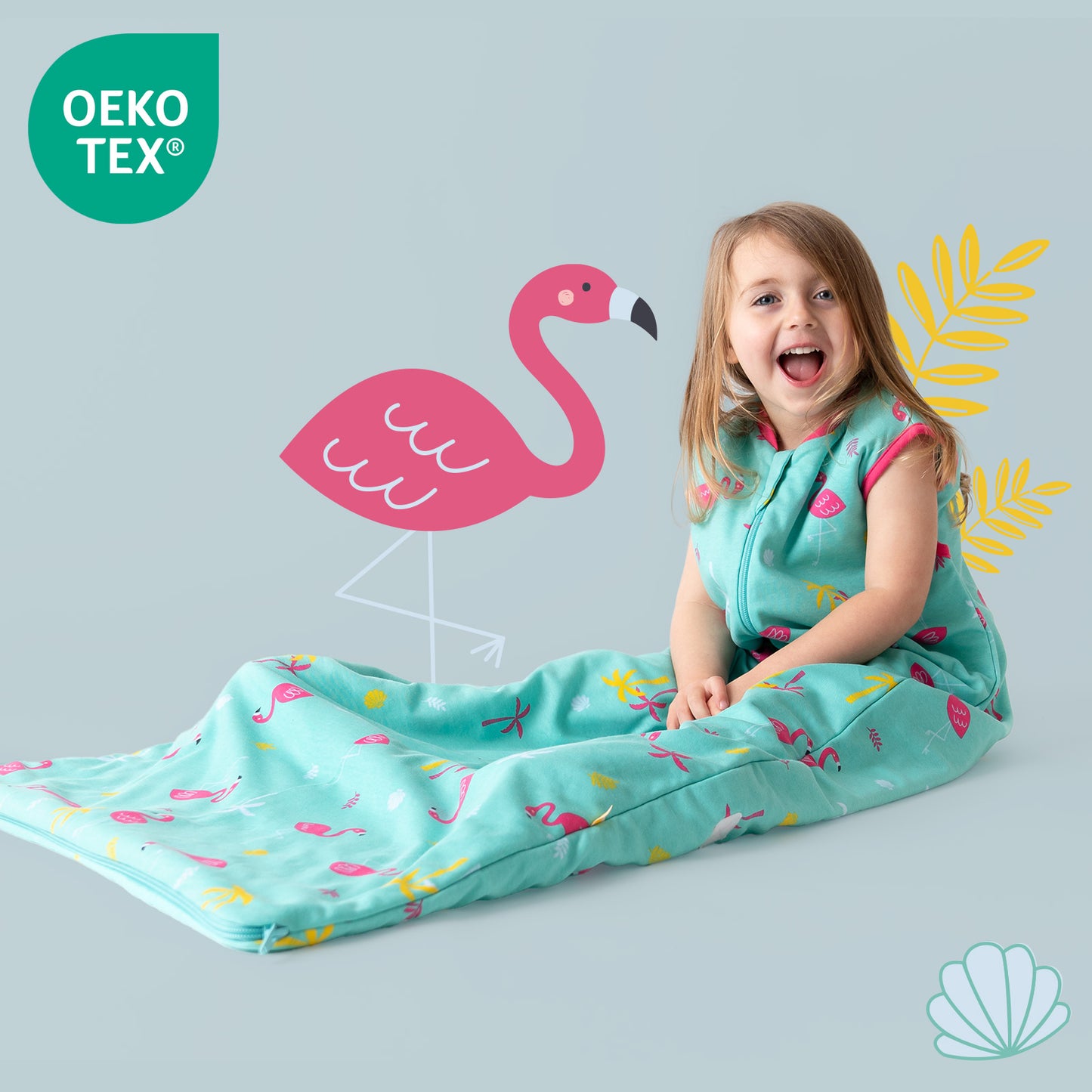 Saco de dormir para bebé de algódon orgánico 1.0 TOG_Flamenco_OEKOTEX_421