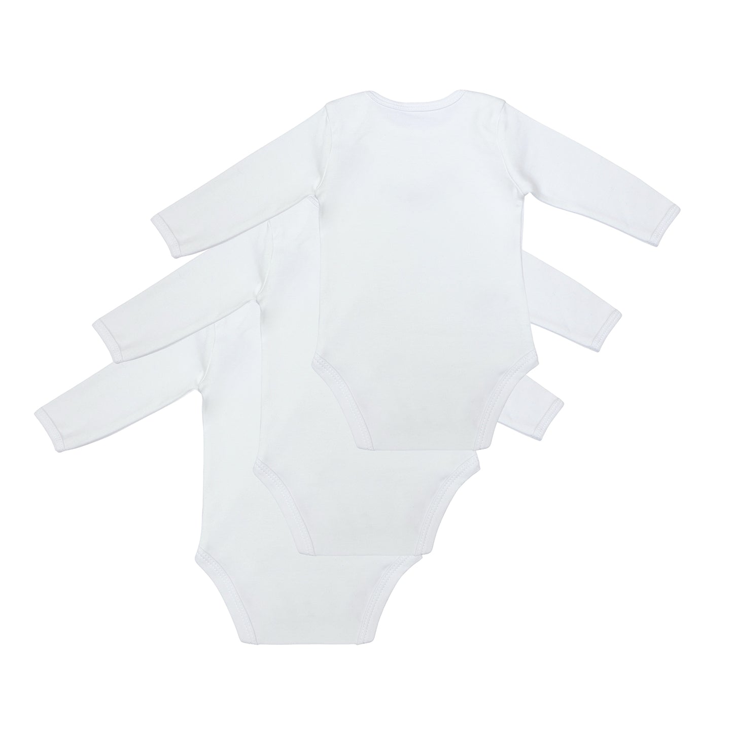 Pack de 3 bodies para bebé manga larga de algódon orgánico_Blanco_6_434