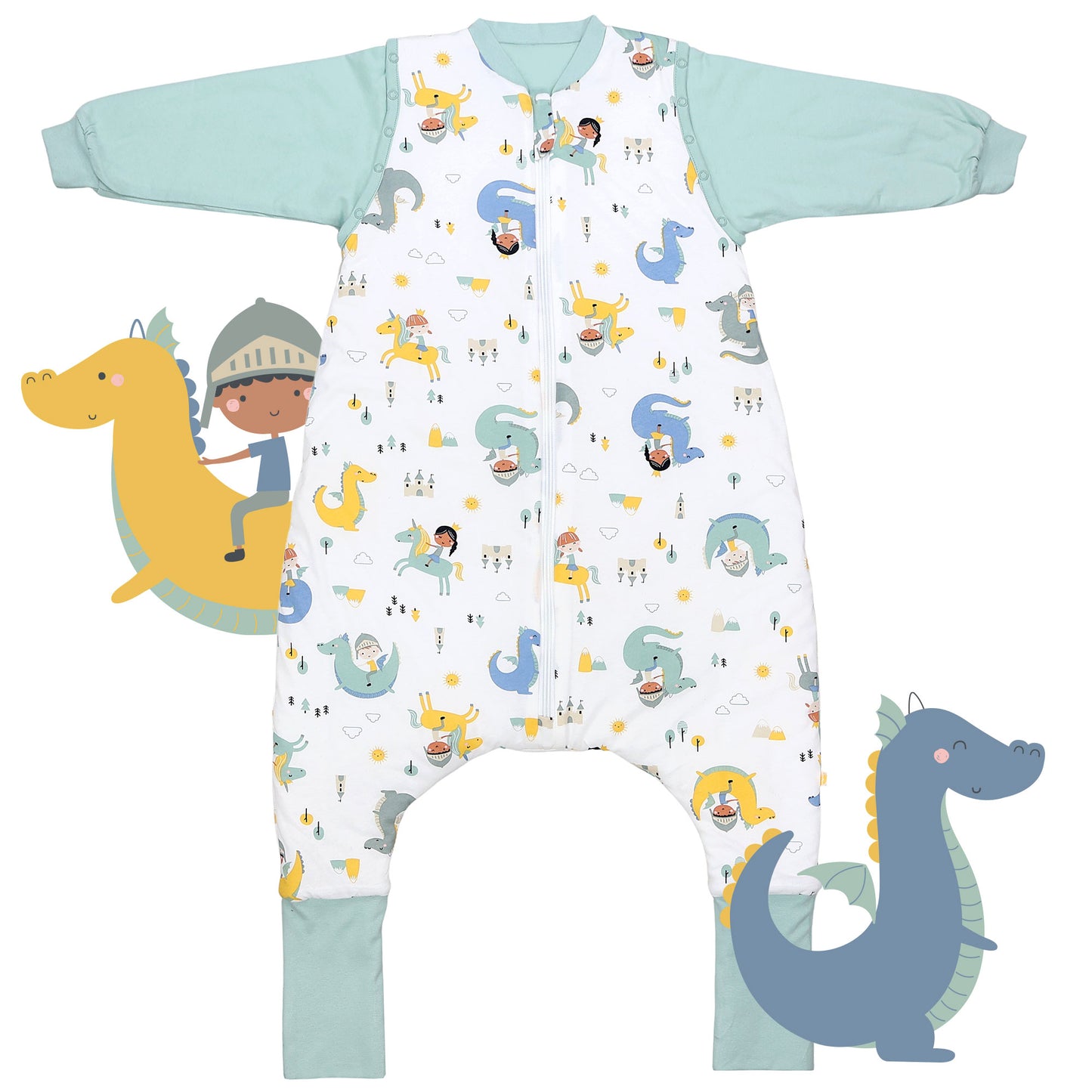 Saco de dormir con pies y suelas antideslizantes 2.5 TOG_Fantasia_parte frontal_461