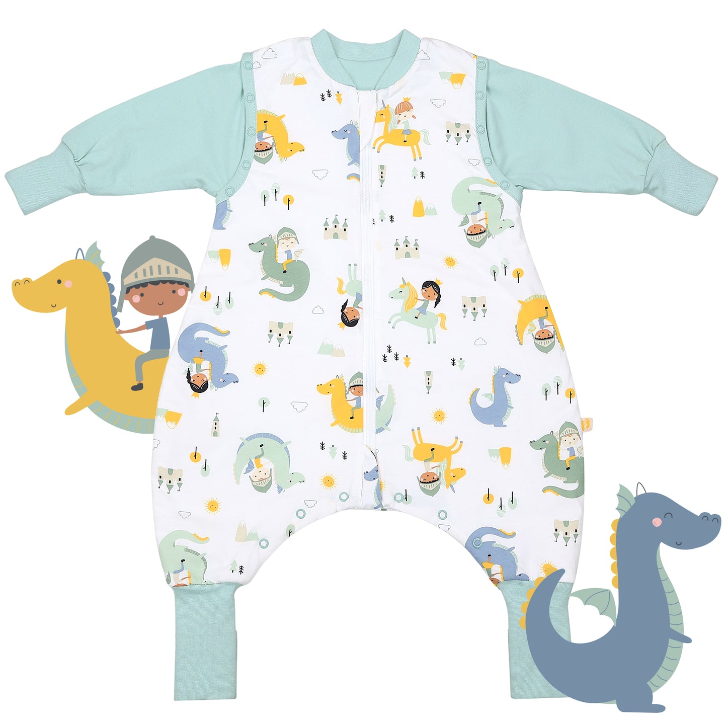 Saco de dormir con pies y suelas antideslizantes 2.5 TOG_Fantasia_parte frontal_461