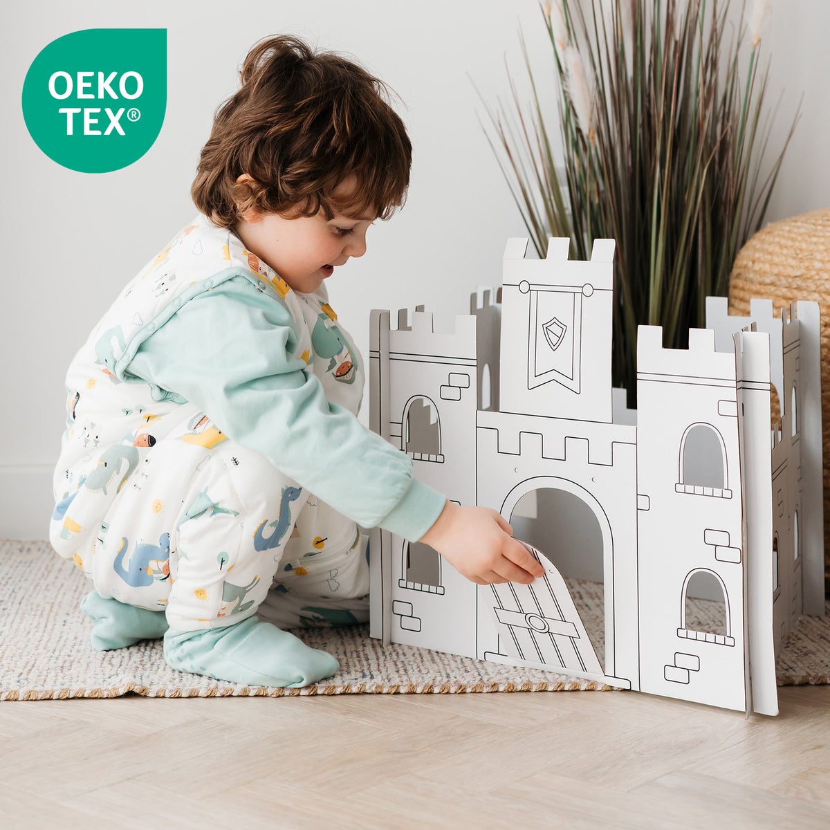 Saco de dormir con pies y suelas antideslizantes 2.5 TOG_Fantasia_OEKOTEX_461