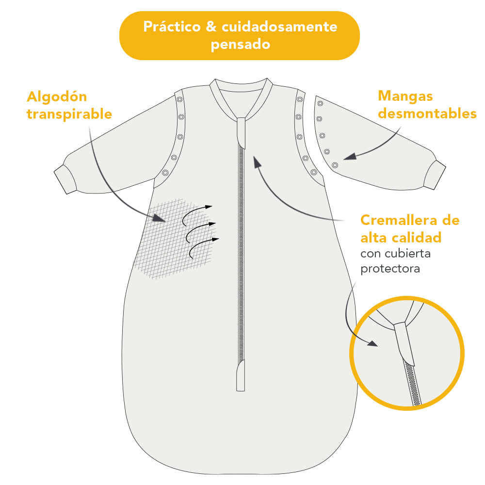 Saco de dormir para bebé, 2.5 TOG