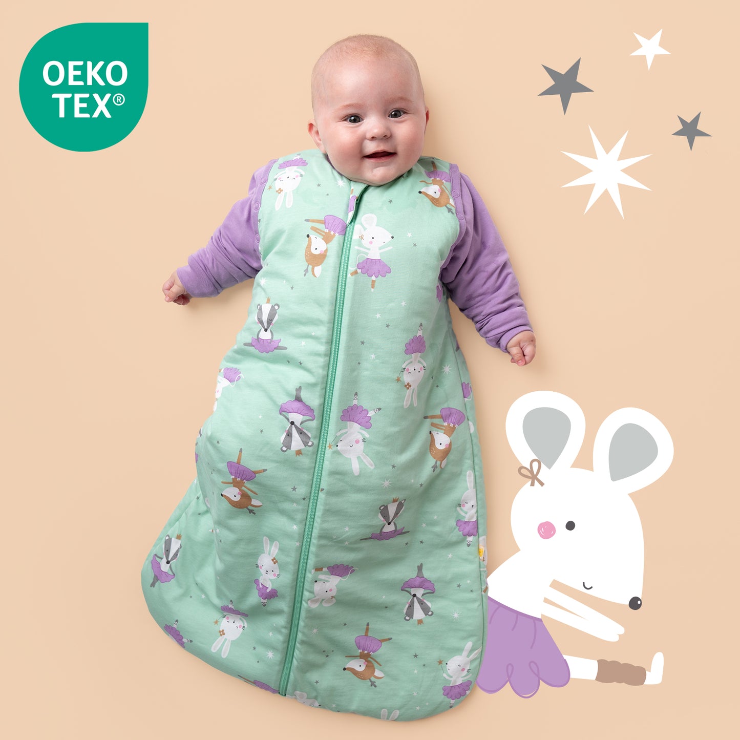 Saco de dormir para bebé 2.5 TOG_Bailarina_OEKOTEX_465