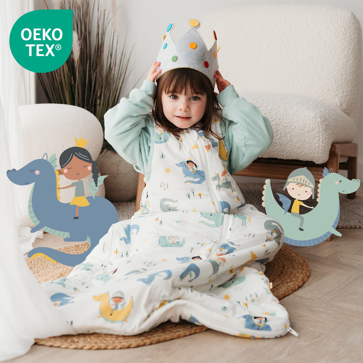 Saco de dormir para bebé 2.5 TOG_Fantasia_OEKOTEX_465