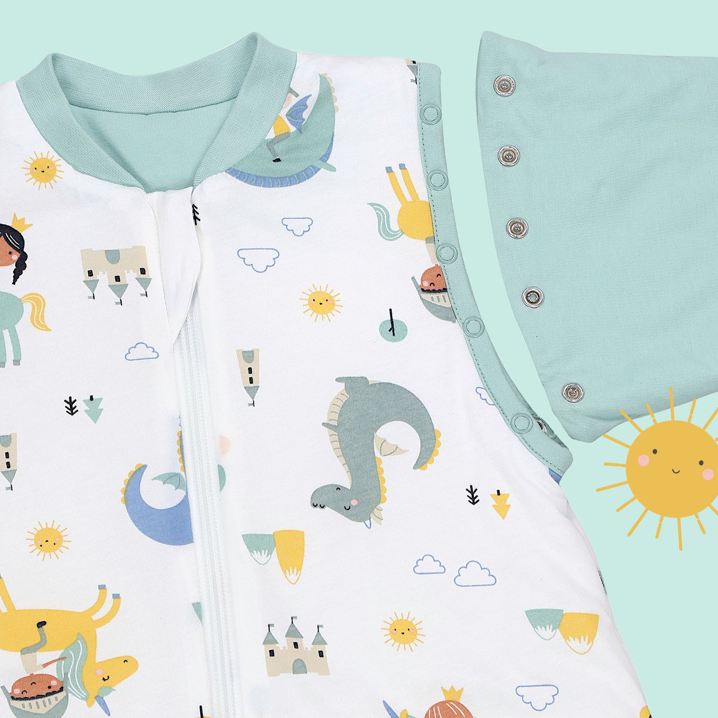 Saco de dormir para bebé 2.5 TOG_Fantasia_zona del brazo_465